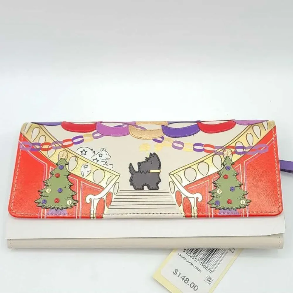 Radley London Picture Party Pals Large Flapover Matinee Wallet NWT! NEW!